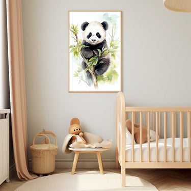 Panda Watercolor Painting
